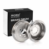 RIDEX 123B0037 2x Bremstrommeln Set Hinten InnenØ200mm AußenØ239,9mm für VW