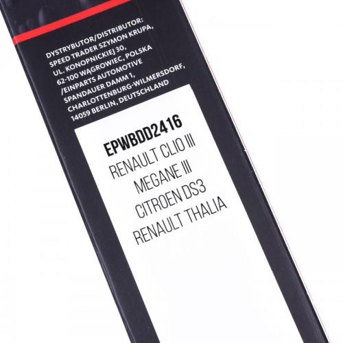 EINPARTS Scheibenwischer mit Spoiler Vorne Länge 1: 600mm Länge 2: 400mm für Bild EINPARTS Scheibenwischer mit Spoiler Vorne Länge 1: 600mm Länge 2: 400mm für