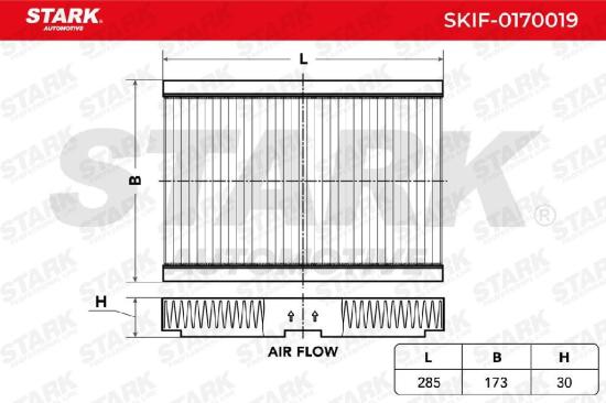 STARK SKIF-0170019 Innenraumfilter Pollenfilter Aktivkohlefilter Höhe: 30 Länge: Bild STARK SKIF-0170019 Innenraumfilter Pollenfilter Aktivkohlefilter Höhe: 30 Länge:
