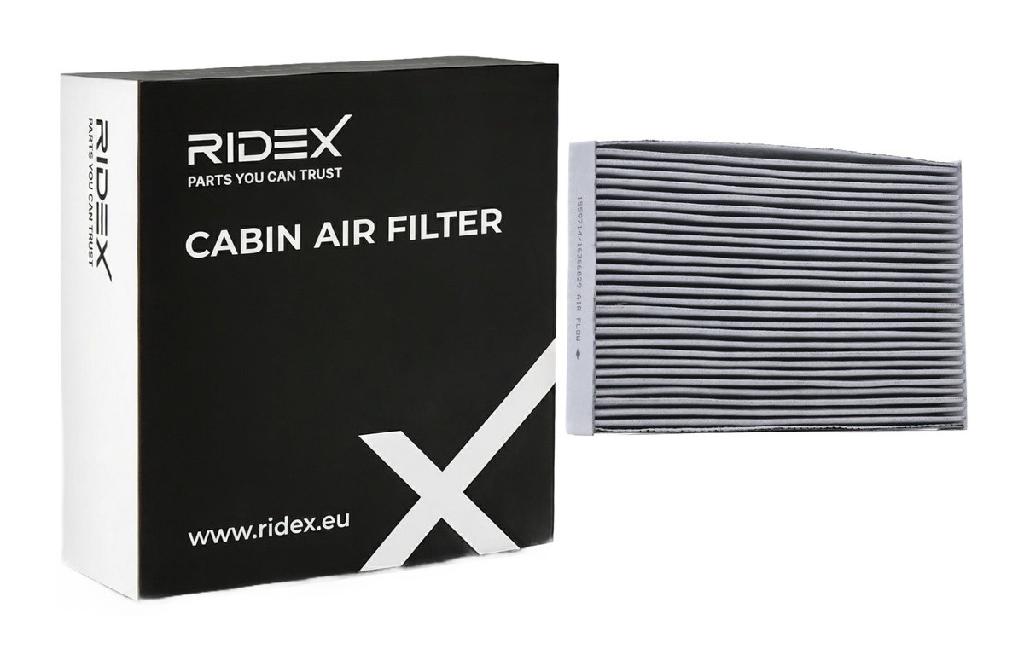 RIDEX 424I0654 Innenraumfilter Pollenfilter Aktivkohlefilter Höhe: 32 Breite: