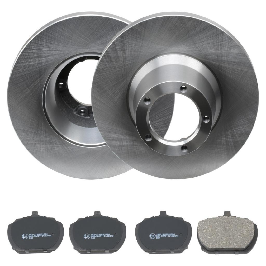 RIDEX Bremsenset Vorne Ø270mm - Bremsscheiben und Beläge für FORD TRANSIT Kasten