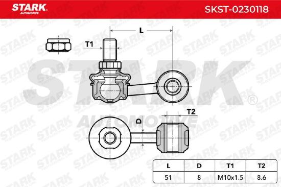 STARK 1x Koppelstange Stabilisator Vorne beidseitig für VW Golf 1II (1H1) Bild STARK 1x Koppelstange Stabilisator Vorne beidseitig für VW Golf 1II (1H1)