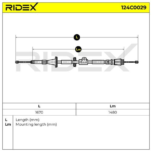 RIDEX Handbremsseil Hinten Rechts Links für VOLVO V70 I (875, 876) Bild RIDEX Handbremsseil Hinten Rechts Links für VOLVO V70 I (875, 876)
