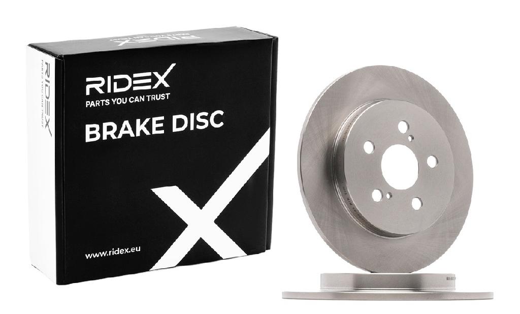 RIDEX 82B0379 2x Bremsscheiben Hinten Ø259mm voll für TOYOTA 4243102200