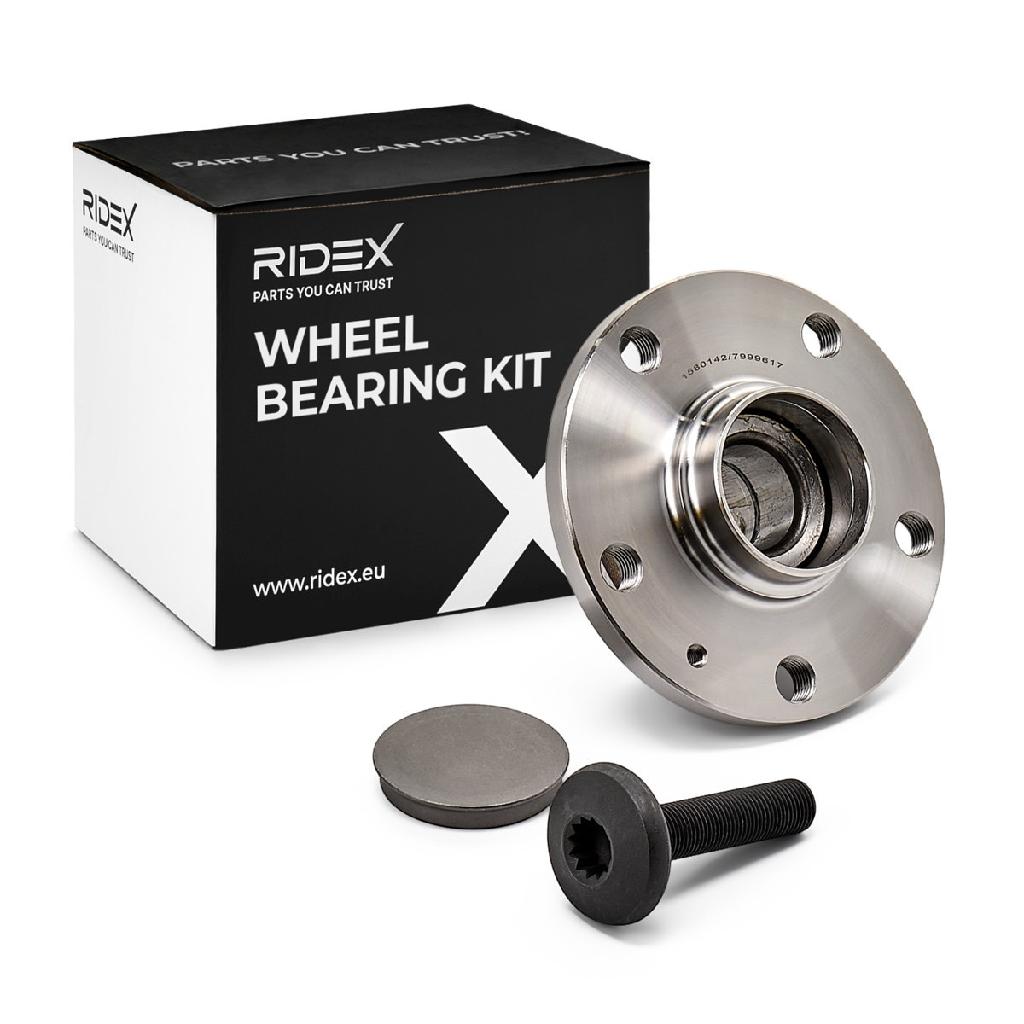 RIDEX 654W0005 Radlagersatz pro 1 Rad Hinten beidseitig für VW 1T0501611AN