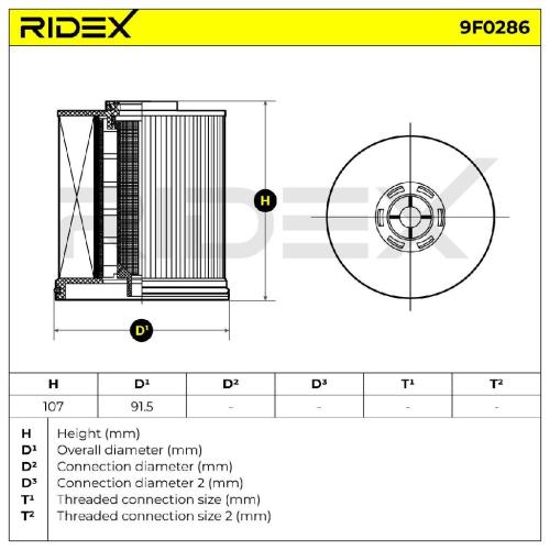 RIDEX 9F0286 Kraftstofffilter Filter Cartridge mit Dichtung für OPEL 13539108 Bild RIDEX 9F0286 Kraftstofffilter Filter Cartridge mit Dichtung für OPEL 13539108