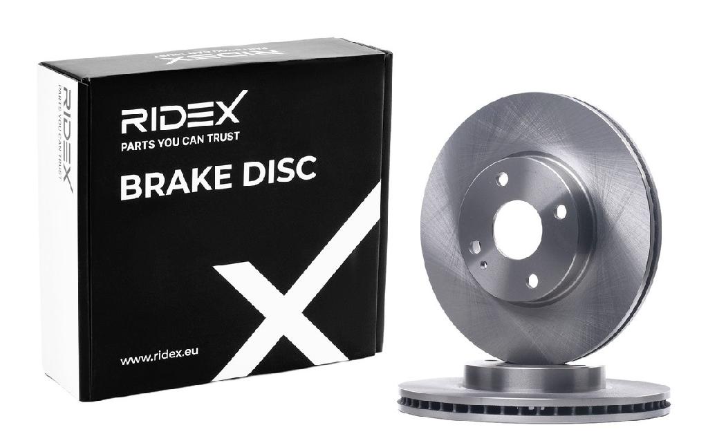 RIDEX 82B2252 2x Bremsscheiben Vorne Ø258mm Belüftet für MAZDA 2 Schrägheck
