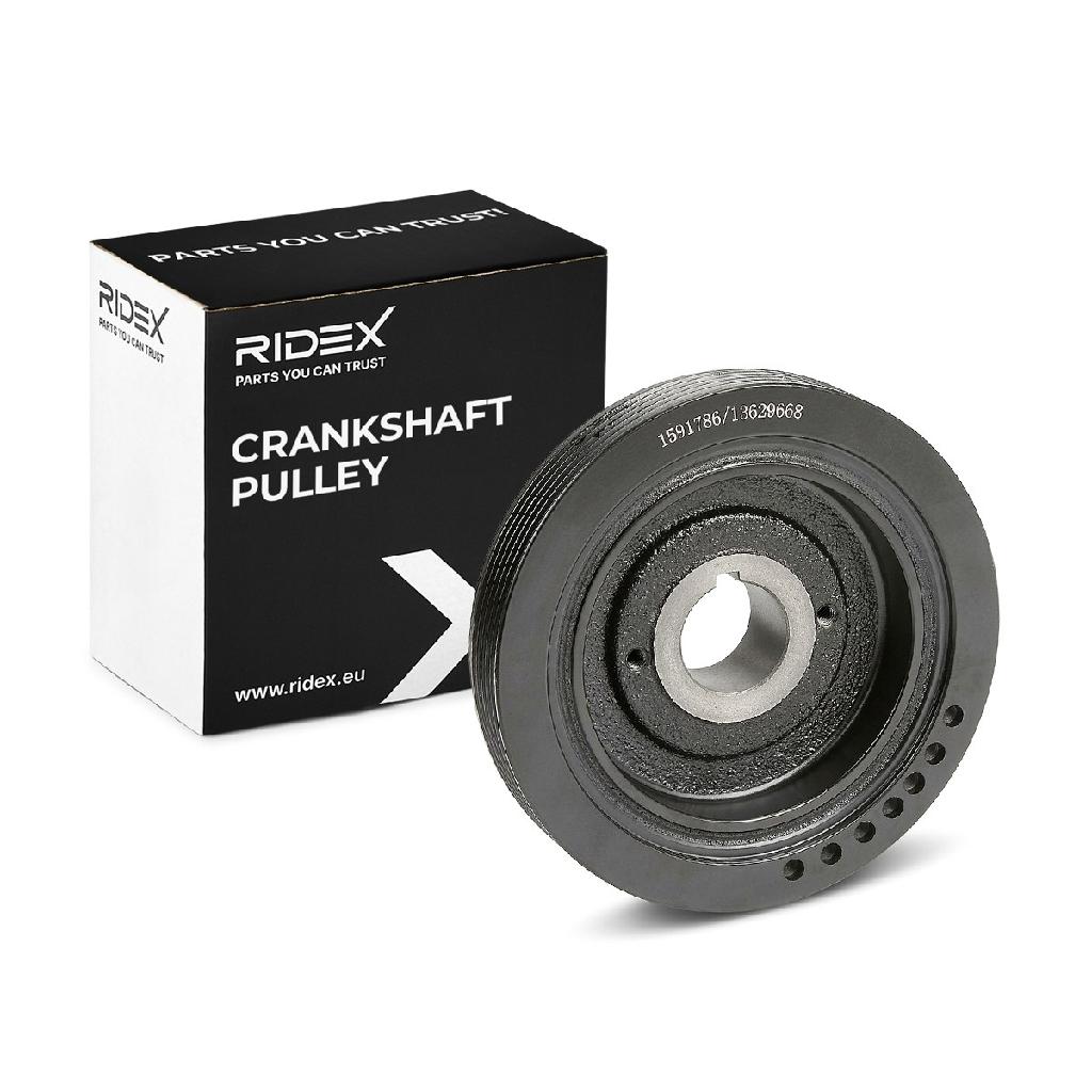 RIDEX 3213B0039 Riemenscheibe Kurbelwelle Kurbelwellenriemenscheibe 4-Rippen