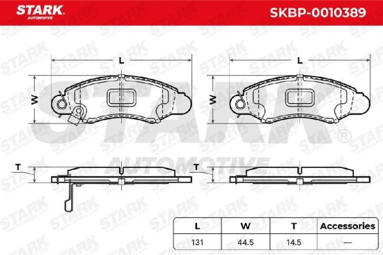 STARK Bremsbelagsatz Bremsbeläge Vorne für SUZUKI SWIFT II Schrägheck (EA, MA) Bild STARK Bremsbelagsatz Bremsbeläge Vorne für SUZUKI SWIFT II Schrägheck (EA, MA)