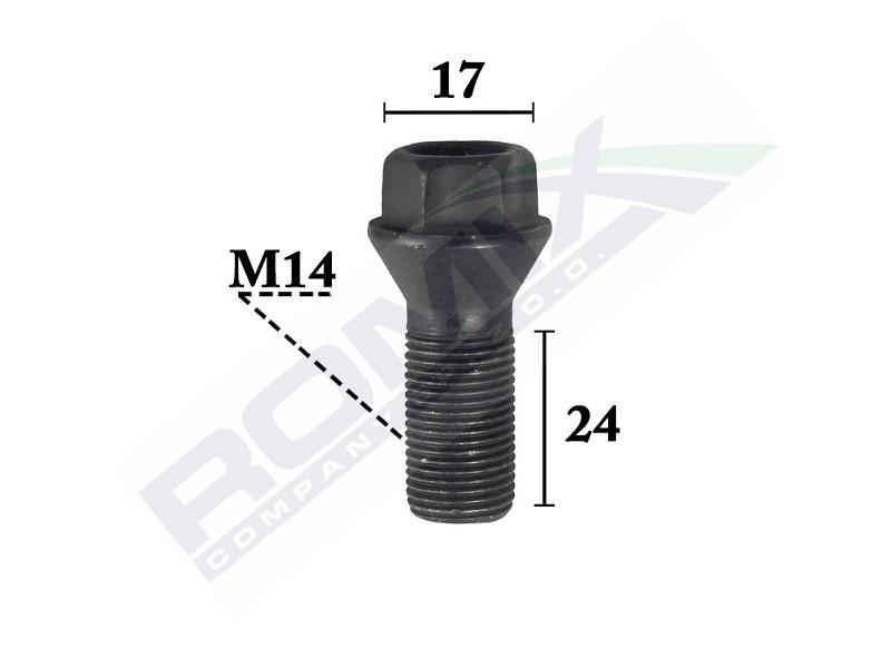 ROMIX 5x Radschraube Hinten Vorne für BMW 5 Touring (F11)