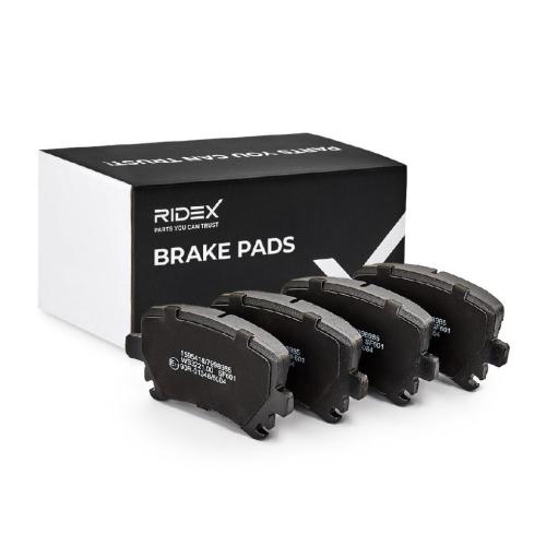 RIDEX Bremsbelagsatz Bremsbeläge Hinten für VW Golf 5II Schrägheck Golf 5I (5K1) Bild RIDEX Bremsbelagsatz Bremsbeläge Hinten für VW Golf 5II Schrägheck Golf 5I (5K1)