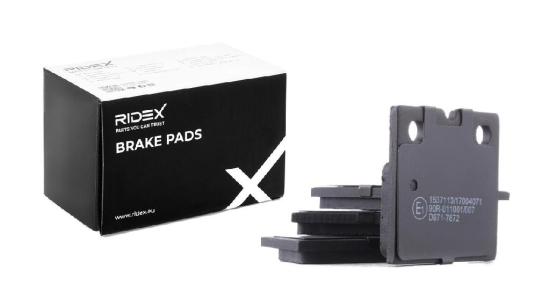 RIDEX Bremsbelagsatz Bremsbeläge Hinten für TESLA Model S (5YJS) für JAGUAR Bild RIDEX Bremsbelagsatz Bremsbeläge Hinten für TESLA Model S (5YJS) für JAGUAR