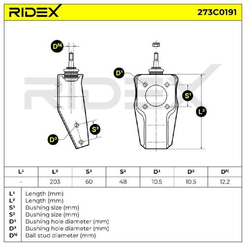 RIDEX 273C0191 Lenker Radaufhängung für Querlenker Front beidseitig für FIAT Bild RIDEX 273C0191 Lenker Radaufhängung für Querlenker Front beidseitig für FIAT