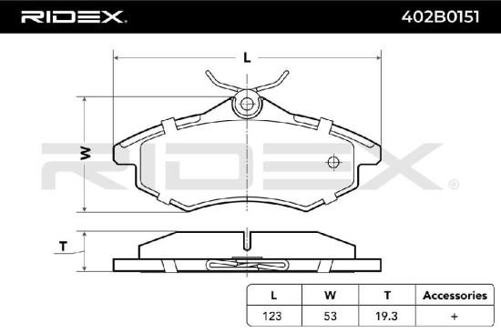 RIDEX Bremsbelagsatz Bremsbeläge Vorne für CITROËN C3 I Schrägheck (FC, FN) Bild RIDEX Bremsbelagsatz Bremsbeläge Vorne für CITROËN C3 I Schrägheck (FC, FN)