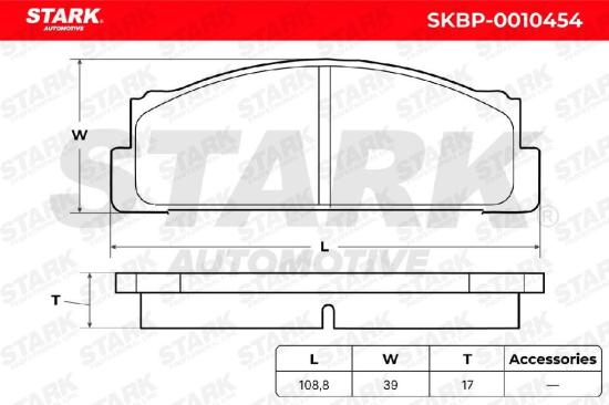 STARK Bremsbelagsatz Bremsbeläge Vorne für FIAT Panda Schrägheck (141) X 1/9 Bild STARK Bremsbelagsatz Bremsbeläge Vorne für FIAT Panda Schrägheck (141) X 1/9