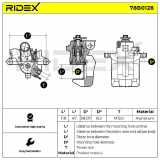 RIDEX 78B0128 Bremssattel Bremszange Hinten links für AUDI A4 Avant (8ED, B7)