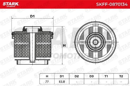 STARK SKFF-0870134 Kraftstofffilter Filter Cartridge für FORD 233000L042 Bild STARK SKFF-0870134 Kraftstofffilter Filter Cartridge für FORD 233000L042