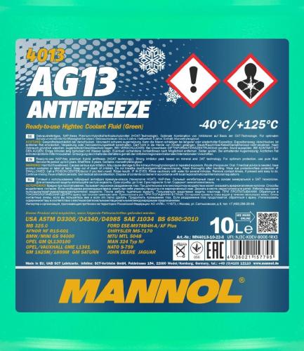 MANNOL Kühlmittel Kühlflüssigkeit G13 grün Fertigmischung 10L Kühlerfrostschutz Bild MANNOL Kühlmittel Kühlflüssigkeit G13 grün Fertigmischung 10L Kühlerfrostschutz