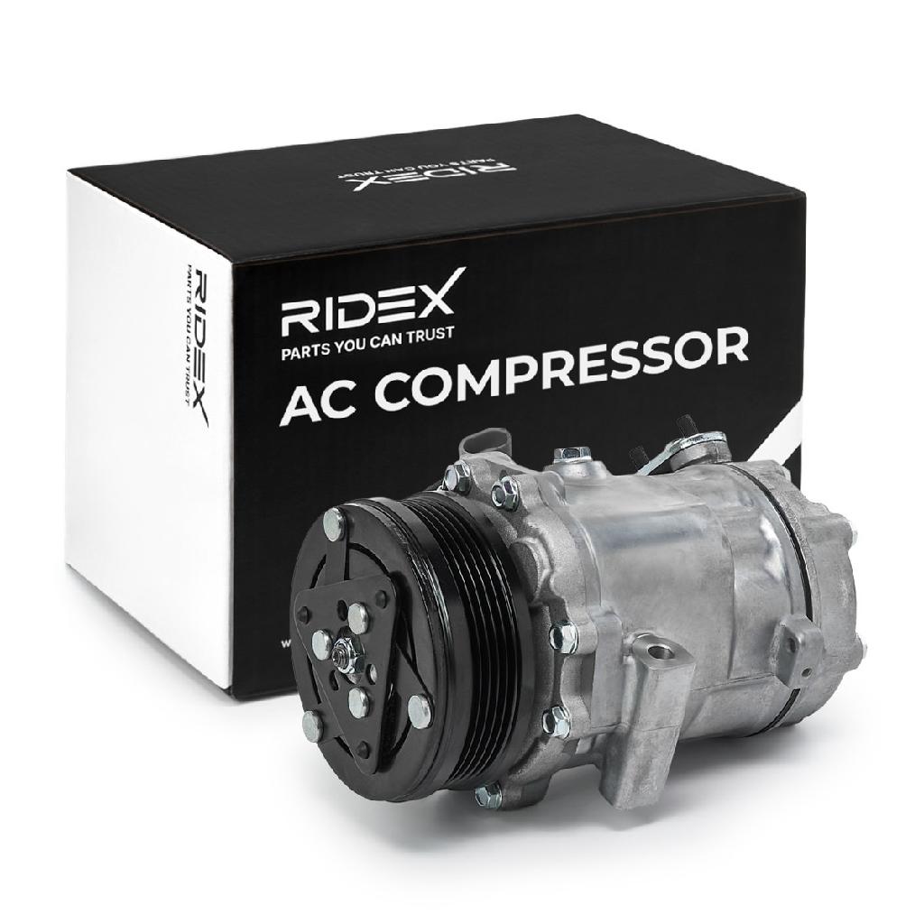 RIDEX A/C Kompressor für Klimaanlage Klimakompressor mit ID: CVC Kältemittel: