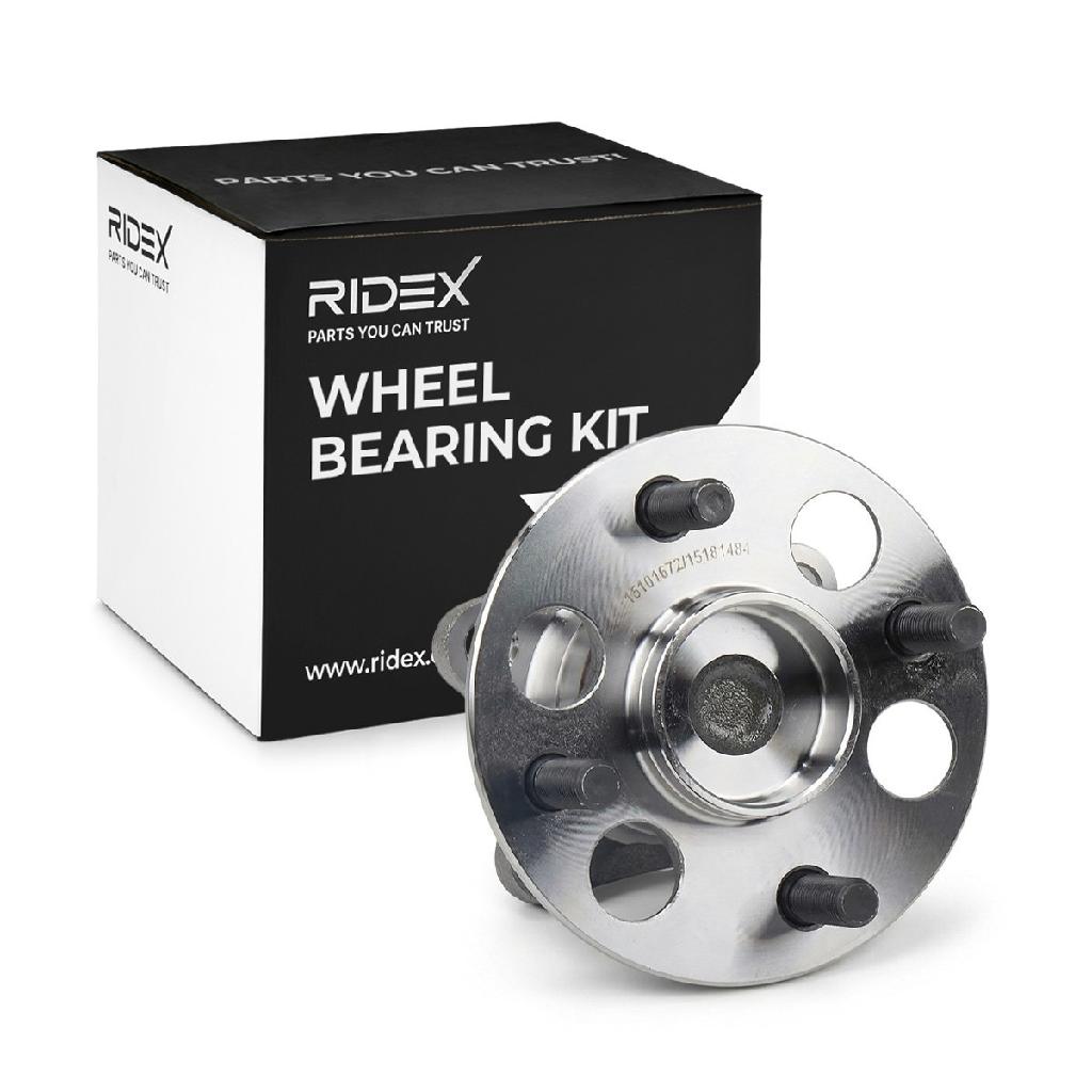 RIDEX 654W1169 Radlagersatz pro 1 Rad Hinten beidseitig Schrägkugellager