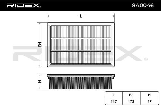 RIDEX 8A0046 Motor Luftfilter Umluftfilter für FORD Focus II Schrägheck Bild RIDEX 8A0046 Motor Luftfilter Umluftfilter für FORD Focus II Schrägheck