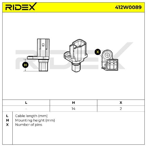 RIDEX ABS-Sensor 412W0089 Hinterachse beidseitig für FORD Kuga Mk2 (DM2) S-MAX Bild RIDEX ABS-Sensor 412W0089 Hinterachse beidseitig für FORD Kuga Mk2 (DM2) S-MAX