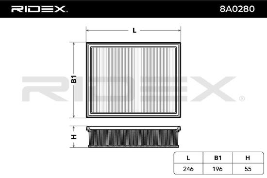 RIDEX 8A0280 Motor Luftfilter Umluftfilter mit Vorfilter für RENAULT Laguna 1II Bild RIDEX 8A0280 Motor Luftfilter Umluftfilter mit Vorfilter für RENAULT Laguna 1II