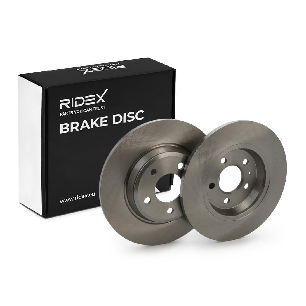 RIDEX 82B0252 2x Bremsscheiben Hinten Ø300mm voll für AUDI A4 Avant