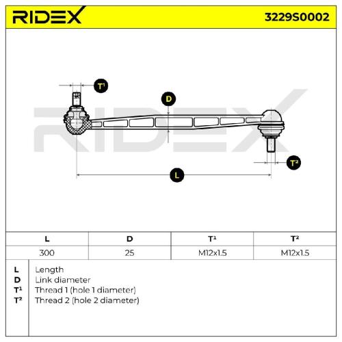 RIDEX 1x Koppelstange Stabilisator Vorne für OPEL ZAFIRA B (A05) Bild RIDEX 1x Koppelstange Stabilisator Vorne für OPEL ZAFIRA B (A05)