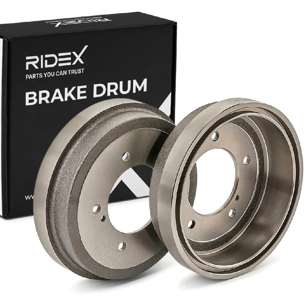 RIDEX 123B0097 2x Bremstrommeln Set Hinten AußenØ261,5mm für SUZUKI JIMNY