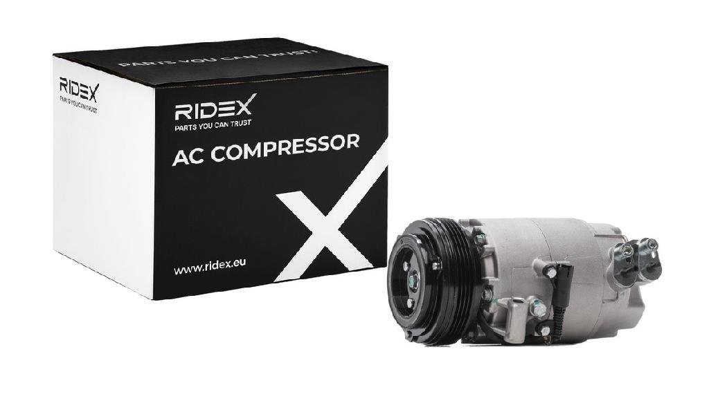 RIDEX A/C Kompressor für Klimaanlage Klimakompressor Kältemittel: R134a PAG 46