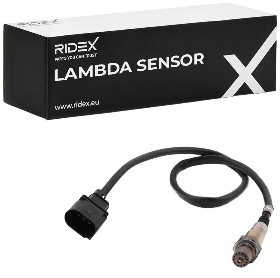 RIDEX 3922L0165 Lambdasonde Oxygen O2 Sensor Beheizt für AUDI A4 Avant (8ED, B7)