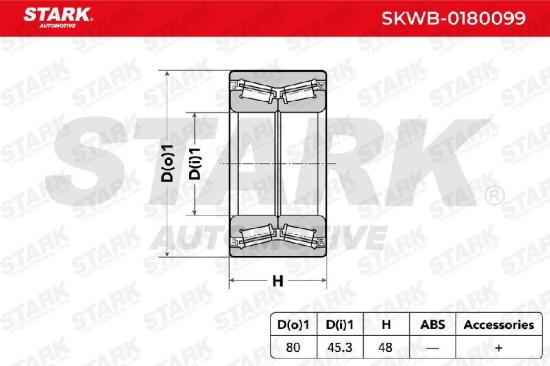 STARK SKWB-0180099 Radlagersatz pro 1 Rad Hinten beidseitig für RENAULT Bild STARK SKWB-0180099 Radlagersatz pro 1 Rad Hinten beidseitig für RENAULT
