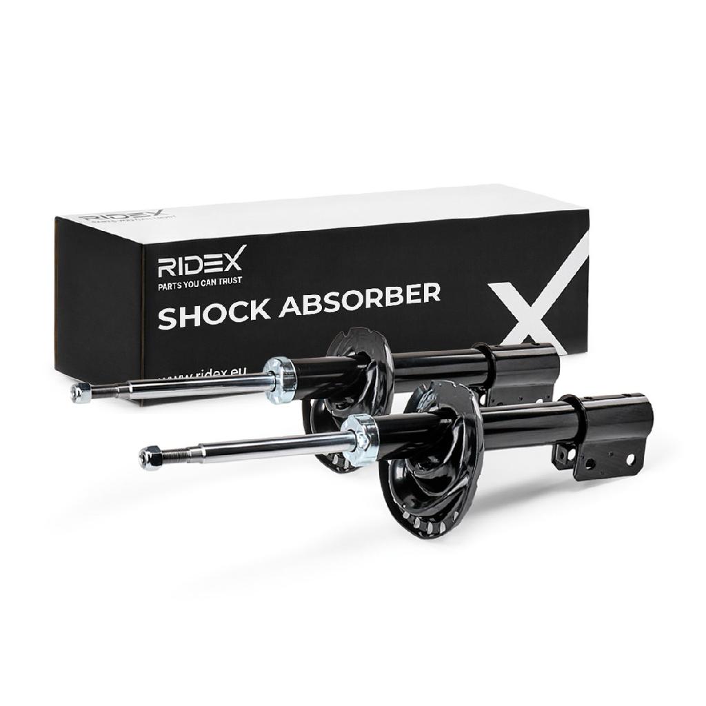 RIDEX 854S18786 2x Stoßdämpfer Federbein Gasdruck Vorne für DACIA SANDERO II