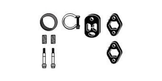 VEGAZ Montagesatz Abgasanlage passend für PEUGEOT 106 II Schrägheck (1A, 1C) Bild VEGAZ Montagesatz Abgasanlage passend für PEUGEOT 106 II Schrägheck (1A, 1C)