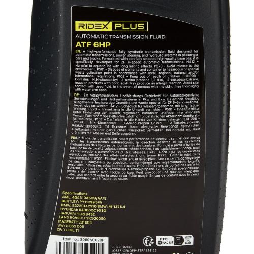 RIDEX PLUS Automatikgetriebeöl (ATF) für AUDI A4 Avant (8K5, B8) Bild RIDEX PLUS Automatikgetriebeöl (ATF) für AUDI A4 Avant (8K5, B8)