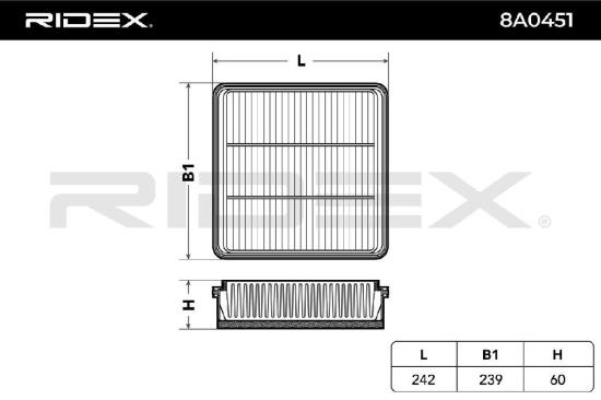 RIDEX 8A0451 Motor Luftfilter Umluftfilter mit Vorfilter für MITSUBISHI L 200 Bild RIDEX 8A0451 Motor Luftfilter Umluftfilter mit Vorfilter für MITSUBISHI L 200