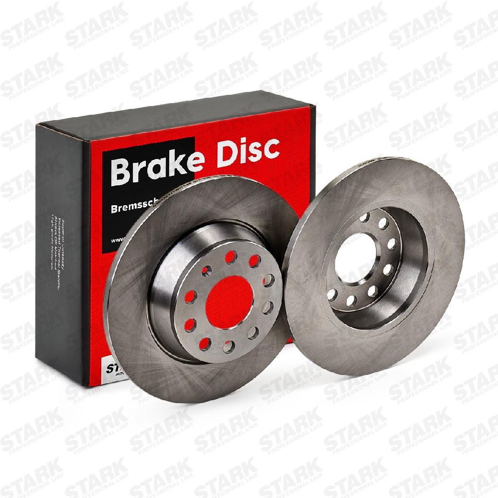 STARK SKBD-0020141 2x Bremsscheiben Hinten Ø281,8mm voll für VW Golf 5I