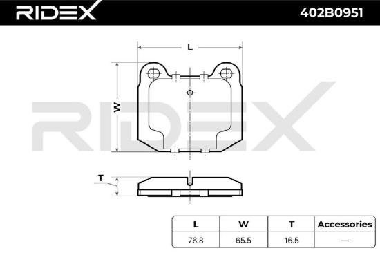RIDEX Bremsbelagsatz Bremsbeläge Vorne für BMW 3 Limousine (E21) für OPEL Bild RIDEX Bremsbelagsatz Bremsbeläge Vorne für BMW 3 Limousine (E21) für OPEL