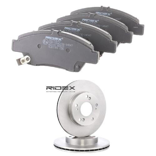 RIDEX Bremsenset Vorne Belüftet Ø262,0mm - Bremsscheiben und Beläge für HONDA Bild RIDEX Bremsenset Vorne Belüftet Ø262,0mm - Bremsscheiben und Beläge für HONDA