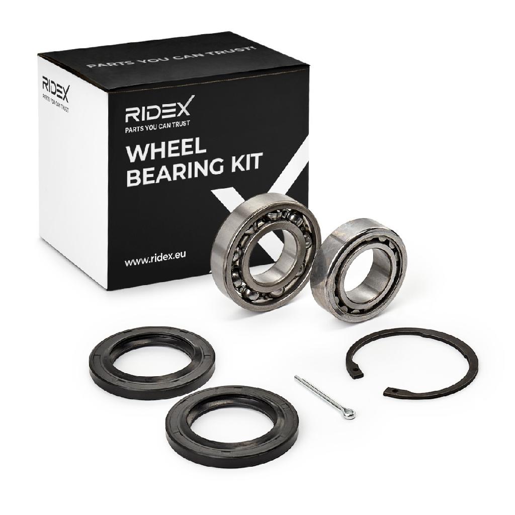RIDEX 654W0478 Radlagersatz pro 1 Rad Hinten beidseitig Wälzlager für VW