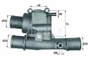 BEHR THERMOT-TRONIK TI 21 87 Thermostat Kühlmittel Kühlwasserthermostat mit 87°C