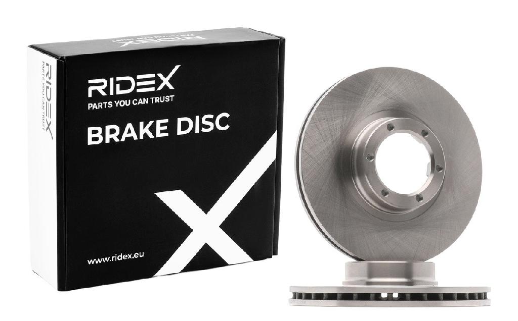 RIDEX 82B0570 2x Bremsscheiben Vorne Ø253mm Belüftet für RENAULT TRAFIC Bus