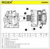 RIDEX 4G0054 Lichtmaschine 90A 12V Drehrichtung im Uhrzeigersinn mit 0101543802 Bild RIDEX 4G0054 Lichtmaschine 90A 12V Drehrichtung im Uhrzeigersinn mit 0101543802