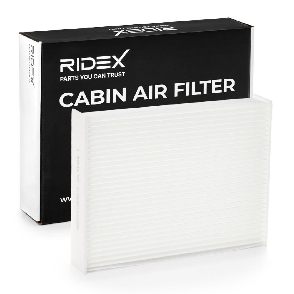 RIDEX 424I0374 Innenraumfilter Pollenfilter Höhe: 35 Breite: 180 Länge: 250