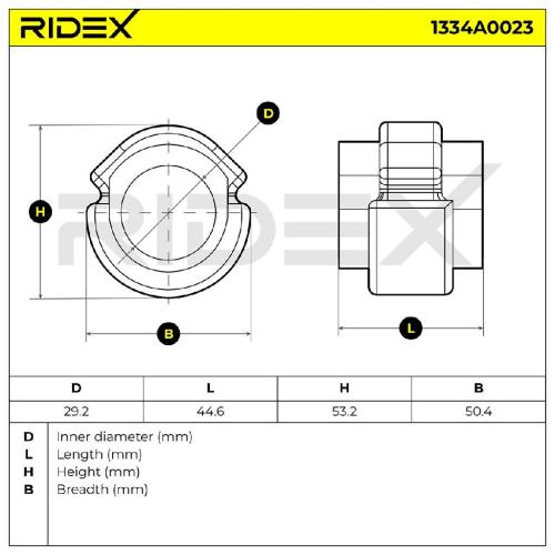 RIDEX 1334A0023 Stabilisatorlager Gummilager Lagerung Vorne für AUDI A6 Avant Bild RIDEX 1334A0023 Stabilisatorlager Gummilager Lagerung Vorne für AUDI A6 Avant