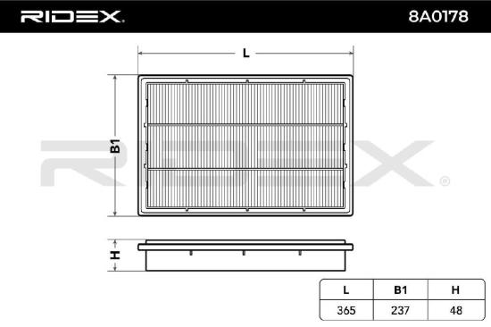 RIDEX 8A0178 Motor Luftfilter Filtereinsatz für MITSUBISHI PAJERO IV (V8W, V9W) Bild RIDEX 8A0178 Motor Luftfilter Filtereinsatz für MITSUBISHI PAJERO IV (V8W, V9W)