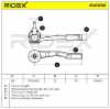 RIDEX Spurstangenkopf Vorderachse links links vorne Traggelenk M10x1,25 M14 X