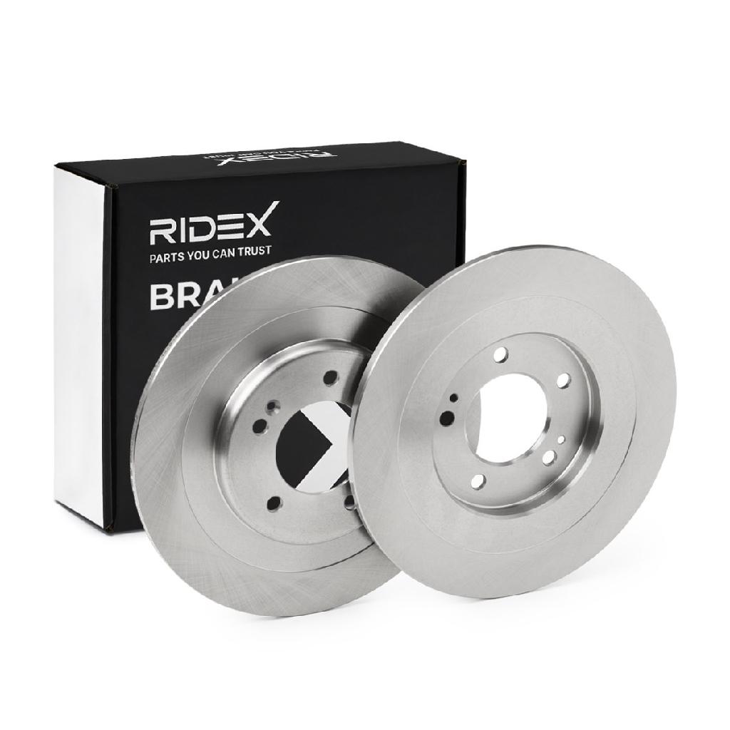 RIDEX 82B1034 2x Bremsscheiben Hinten Ø300mm voll für HYUNDAI i40 CW (VF)