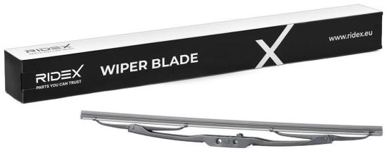 RIDEX Scheibenwischer Wischblatt Stück ohne Spoiler Vorne Länge: 380mm Standard Bild RIDEX Scheibenwischer Wischblatt Stück ohne Spoiler Vorne Länge: 380mm Standard